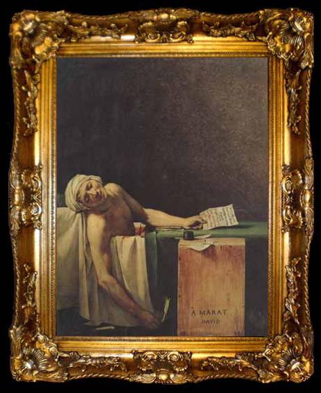 framed  Jacques-Louis David The death of marat (mk02), ta009-2